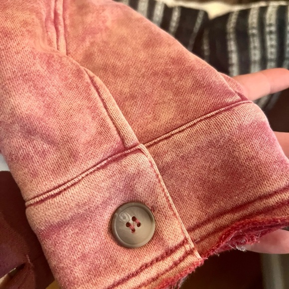 NWT Women's Red Sweatshirt Peplum Jacket Size M - Picture 5 of 15